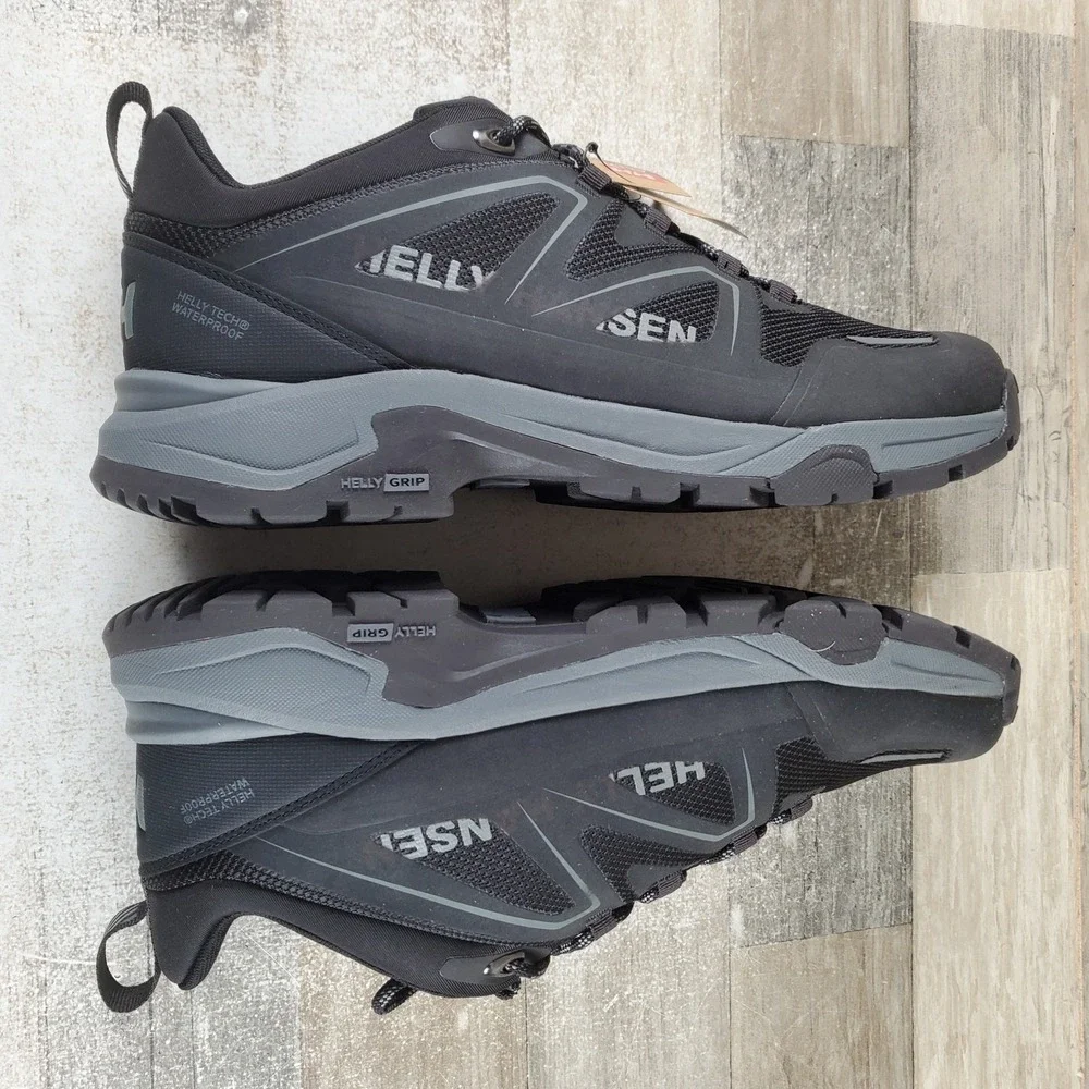 Helly Hansen Cascade Low HT Mens Hiking Boots Sz 11.5 Black Charcoal Waterproof